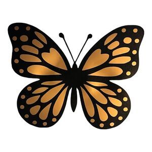 Self Adhesive Gold Foil Sticker Butterfly Design Thermos Hardhat Laptop Binder